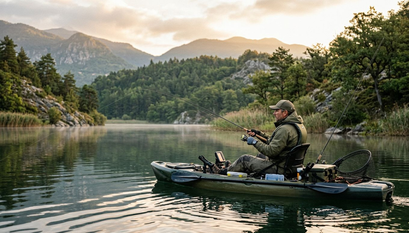 La pesca in kayak: avventura, strategia e rispetto per l'ambiente